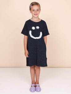 Smiles Black Dress short sleeves Children via SNURK