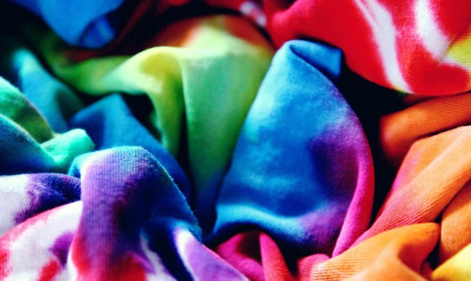 Bright textiles with toxic clothing dyes