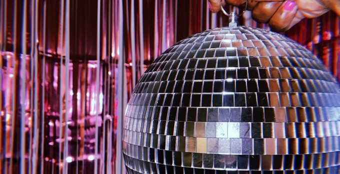 New year party disco ball