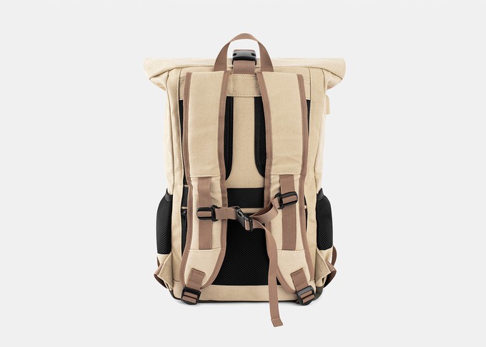 Everyday Backpack in Beige and Red from 8000kicks