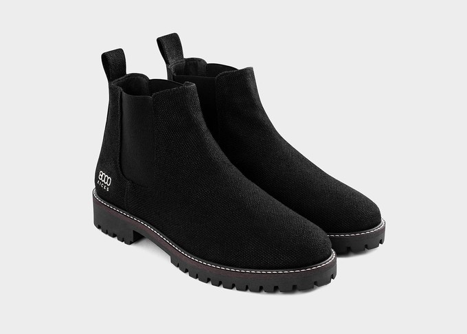 The Crossover Hemp Chelsea for Women in Black from 8000kicks