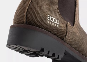 The Crossover Hemp Chelsea for Men in Dark Brown from 8000kicks