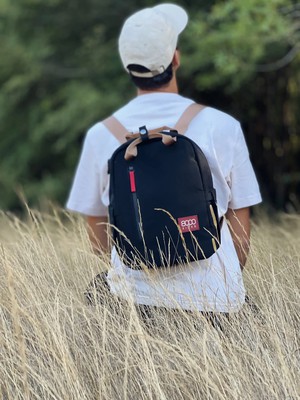 Small Hemp Backpack in Black from 8000kicks