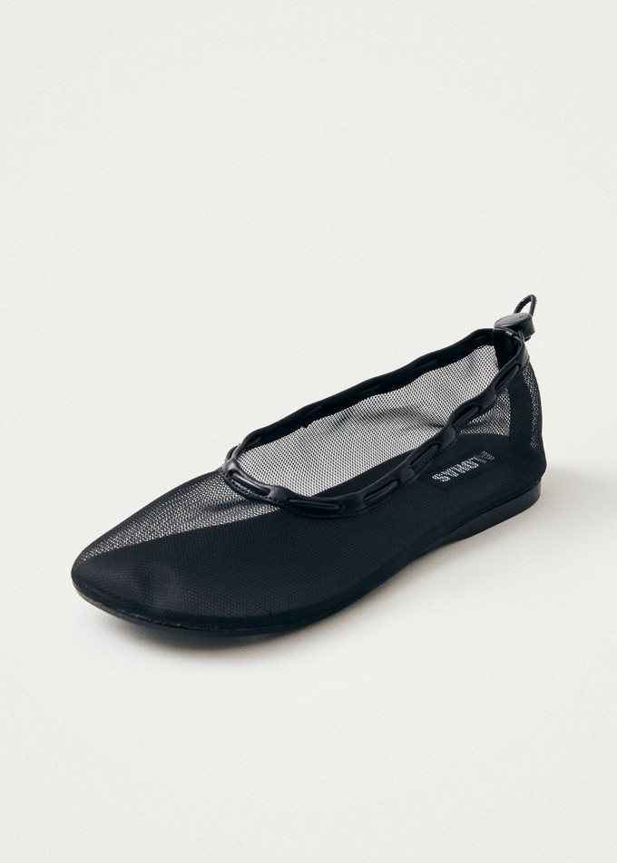 Gill Mesh Black Ballet Flats from Alohas