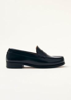 Rivet Black Leather Loafers via Alohas