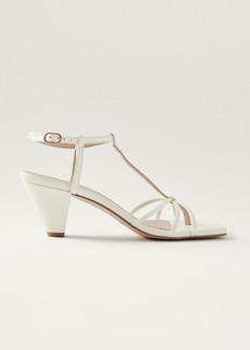 Ines Cream Leather Sandals via Alohas