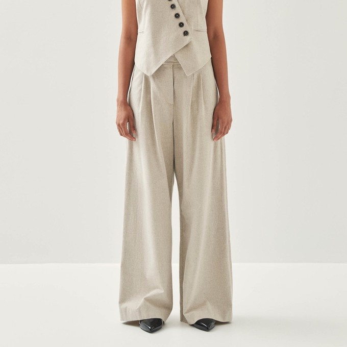 Meran Cream Trousers from Alohas