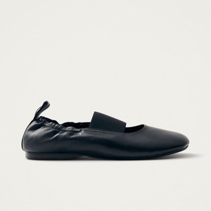 Sutton Black Leather Ballet Flats from Alohas