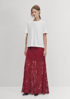 Bundi Lace Wine Skirt via Alohas