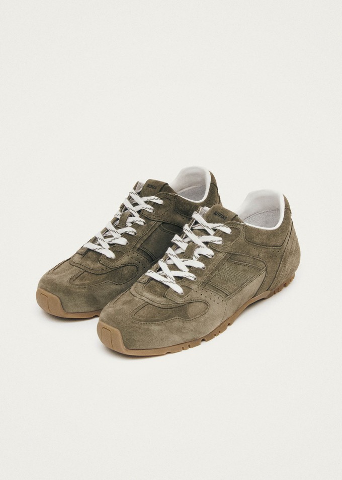 Tb.56 Suede Khaki Leather Sneakers from Alohas