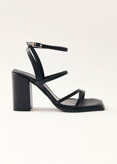 Alexa Black Vegan Leather Sandals via Alohas