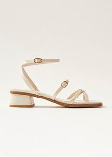 Tanya Cream Vegan Leather Sandals via Alohas