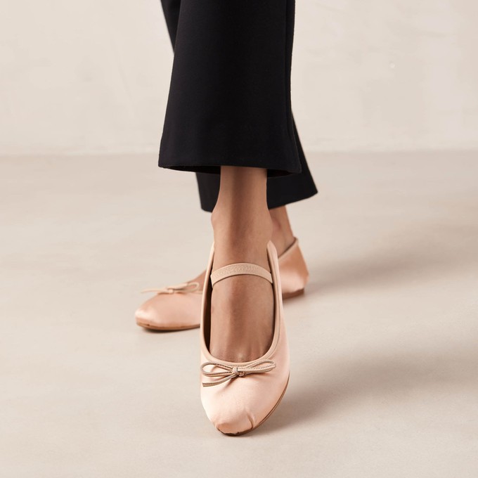 Odette Pale Pink Ballet Flats from Alohas