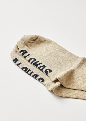 Ava Shimmer Gold Socks from Alohas