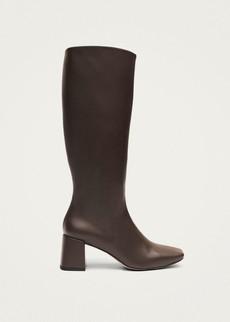 Chalk Umber Brown Vegan Leather Boots via Alohas