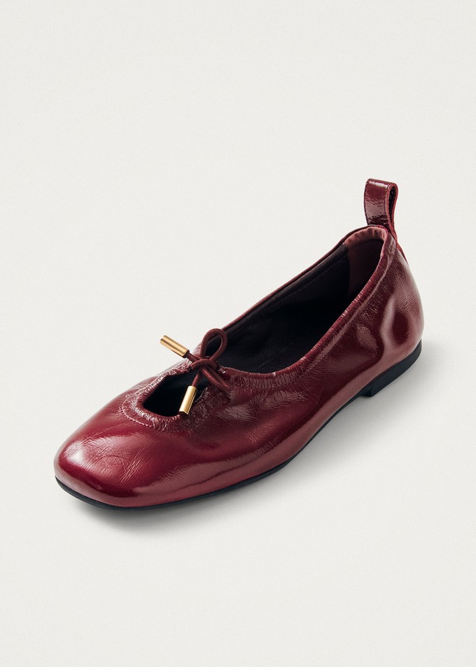 Rosalind Onix Burgundy Leather Ballet Flats from Alohas