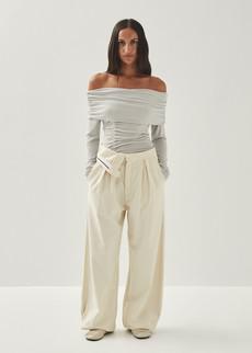 Moca Natural Trousers via Alohas