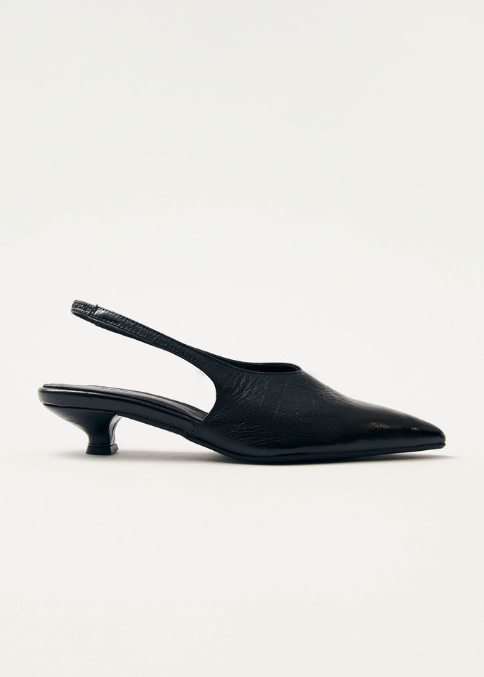 Eros Black Leather Pumps from Alohas