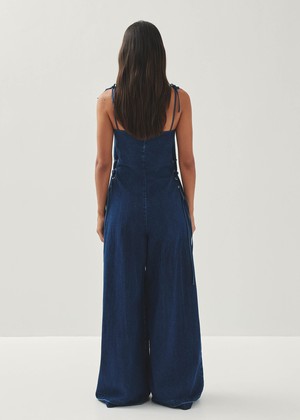 Tania Blue Denim Jumpsuit from Alohas