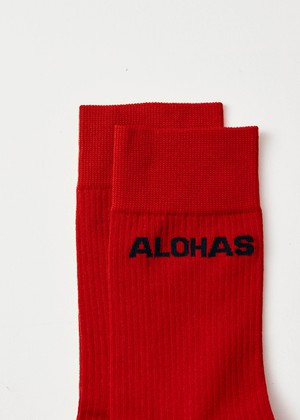 Ava Red Socks from Alohas