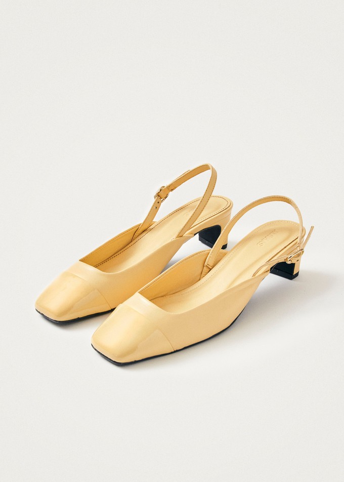 Lindy Bliss Vanilla Leather Pumps from Alohas