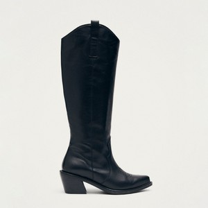 Mount Black Leather Boots from Alohas