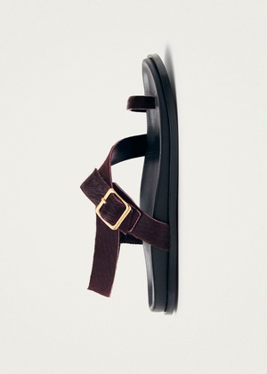 Siren Soft Burgundy Leather Sandals from Alohas