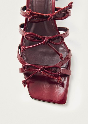 Luzelle Onix Burgundy Leather Sandals from Alohas