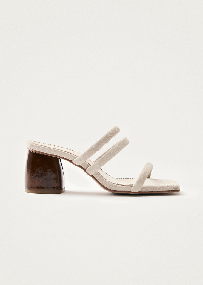 Indiana Stone Beige Leather Sandals from Alohas