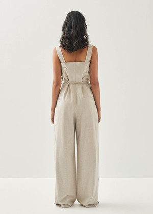 Inguer Cream Jumpsuit from Alohas