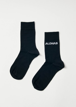 Ava Black Socks from Alohas