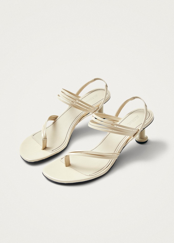 Salsa Cream Leather Sandals from Alohas