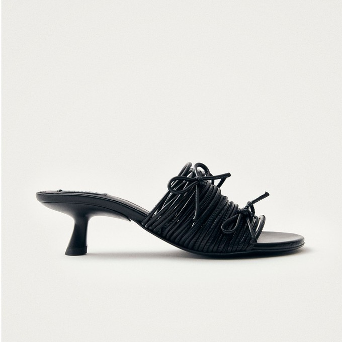 Viva Black Leather Sandals from Alohas