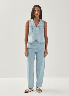 Lorenza Light Blue Denim Trousers via Alohas