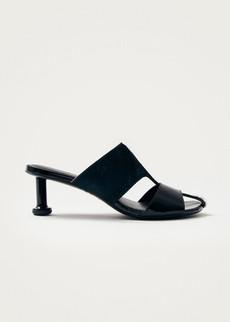 Rhea Soft Black Leather Sandals via Alohas