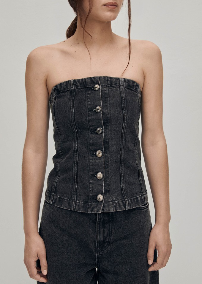 Troyes Black Denim Tank from Alohas