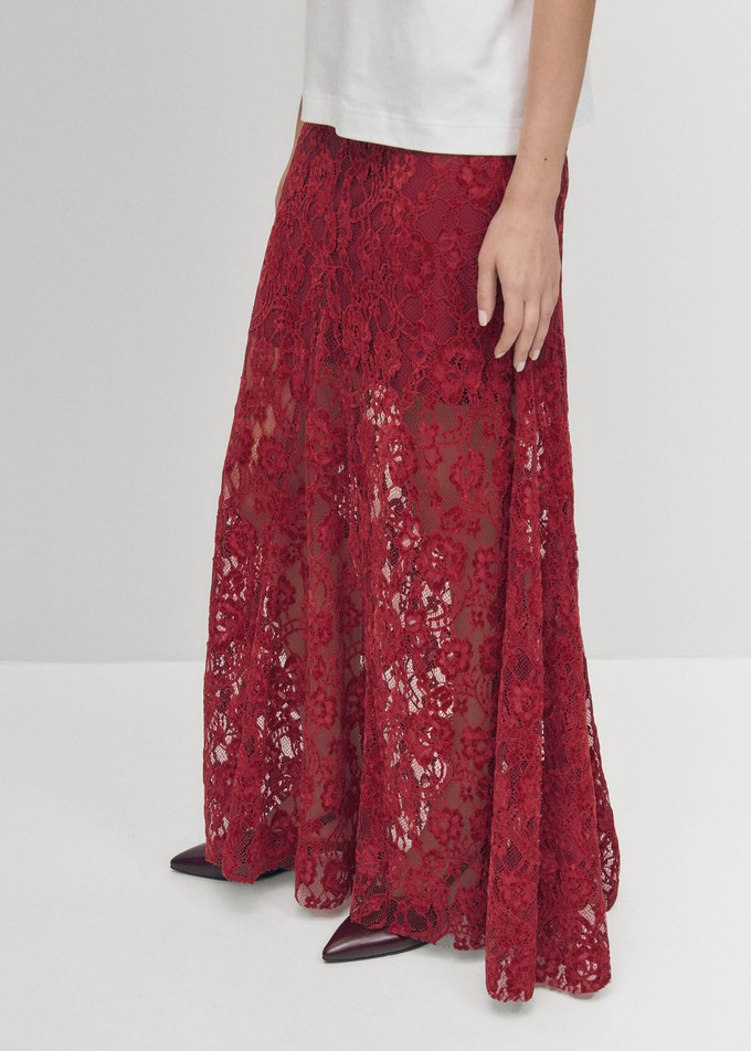 Bundi Lace Wine Skirt from Alohas