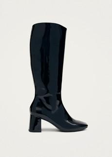 Chalk Onix Black Vegan Leather Boots via Alohas