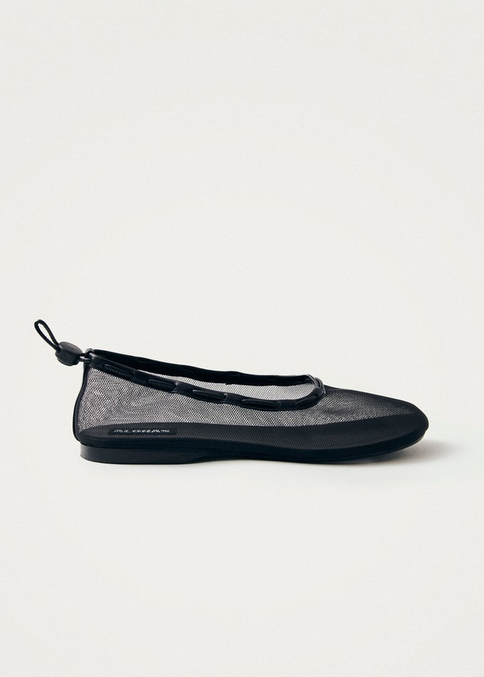 Gill Mesh Black Ballet Flats from Alohas