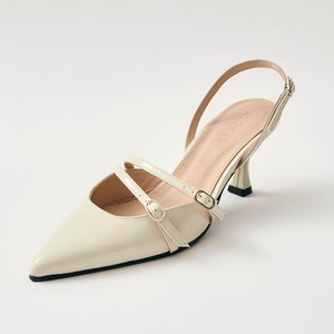 Joelle Onix Cream Leather Pumps from Alohas