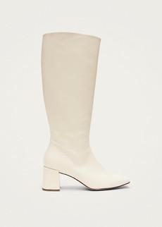 Chalk Warm White Vegan Leather Boots via Alohas