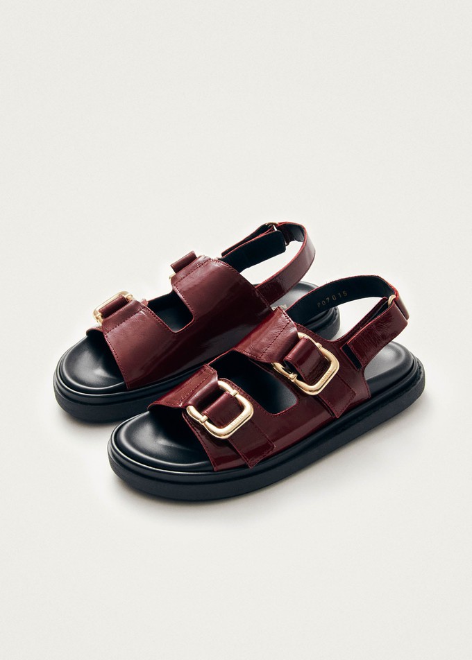 Harper Onix Burgundy Leather Sandals from Alohas