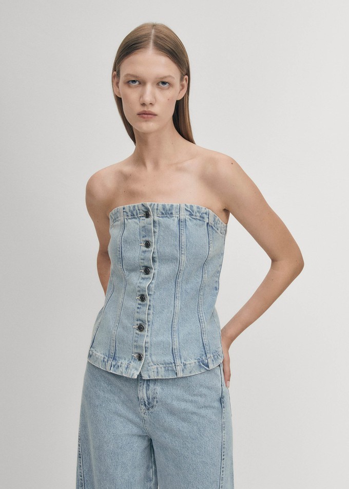 Troyes Blue Denim Tank from Alohas