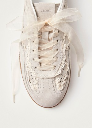 Tb.490 Crochet Cream Leather Sneakers from Alohas