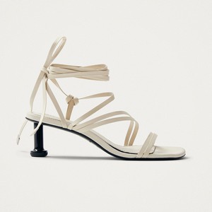 Curly Cream Leather Sandals from Alohas