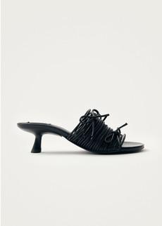 Viva Black Leather Sandals via Alohas