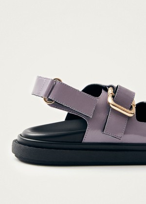 Harper Onix Malva Leather Sandals from Alohas