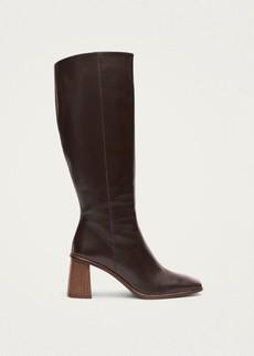 East Coffee Brown Leather Boots via Alohas