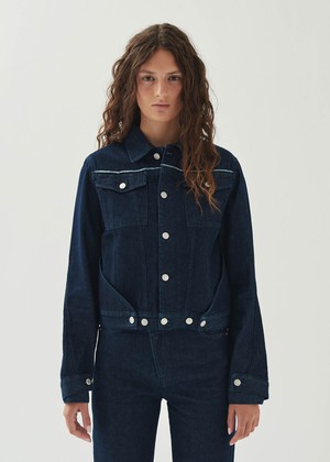 Sand Indigo Denim Jacket from Alohas