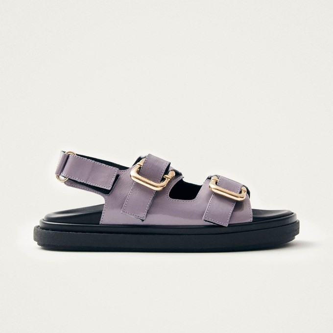 Harper Onix Malva Leather Sandals from Alohas